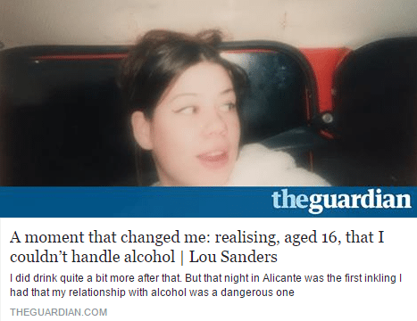 lou sanders quits alcohol with allen carr