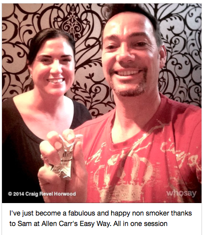 craig revel horwood quits smoking with Allen carrs easyway