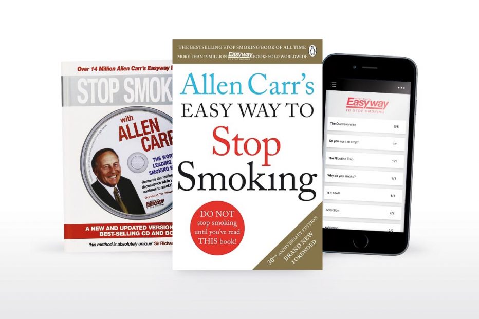 Stop smoking with Allen Carr by book, app or online video