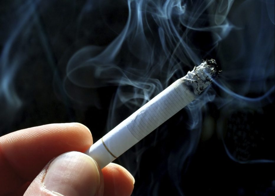 cigarette in hand