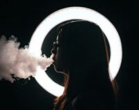 young person vaping