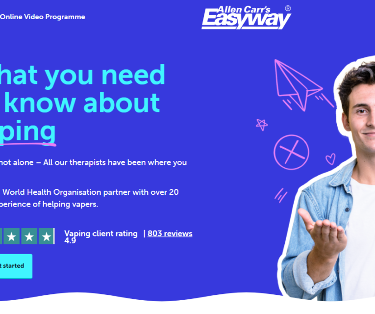 Allen Carr's Easyway teen vaping minisite