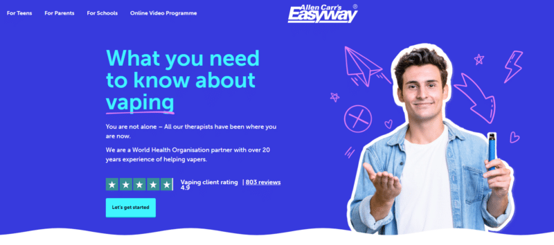 Stop vaping programmes - quit vaping with Allen Carr's Easyway