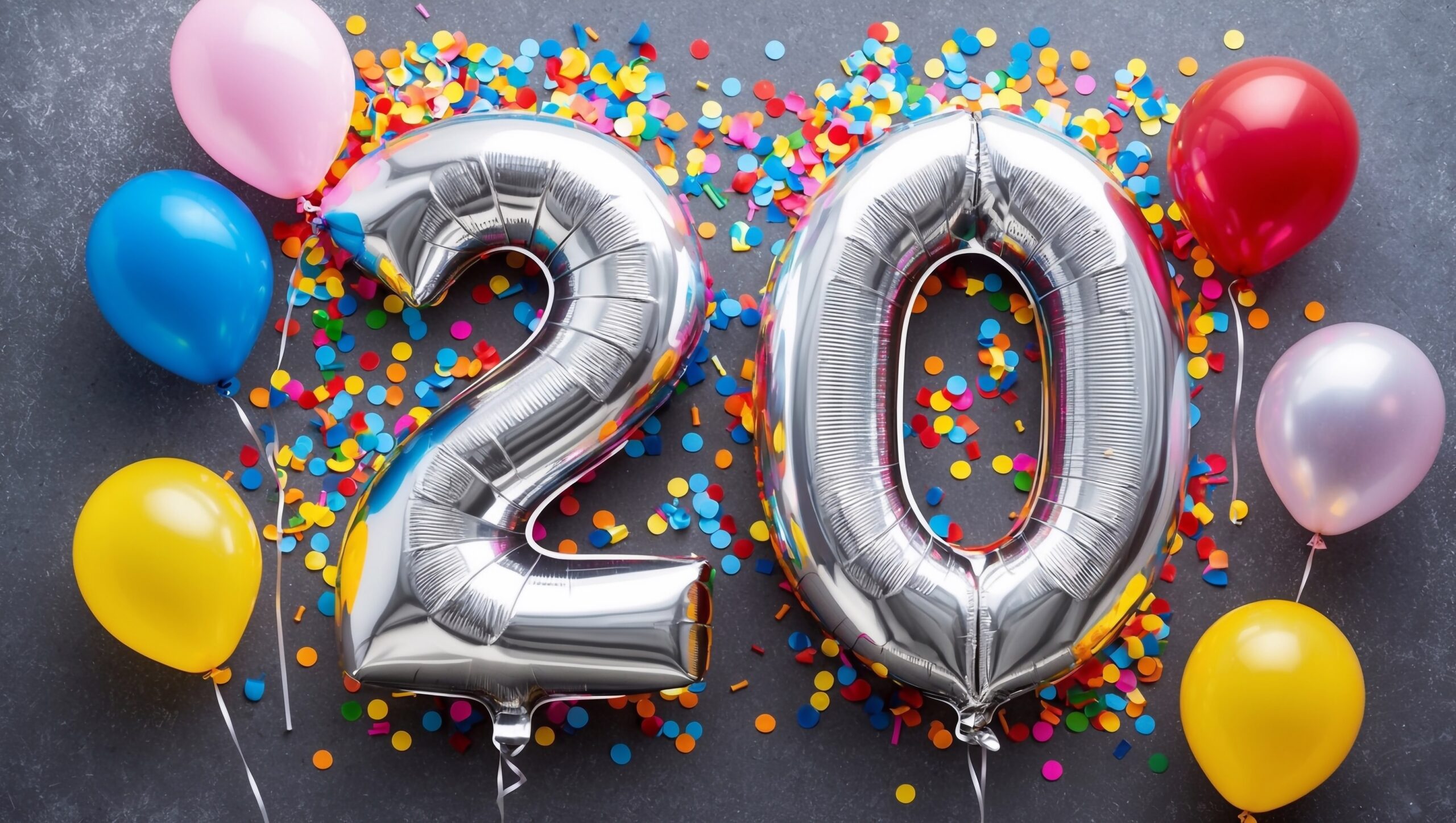 20 year service awards in balloons