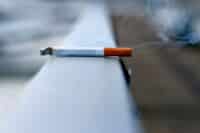 stop smoking lit cigarette